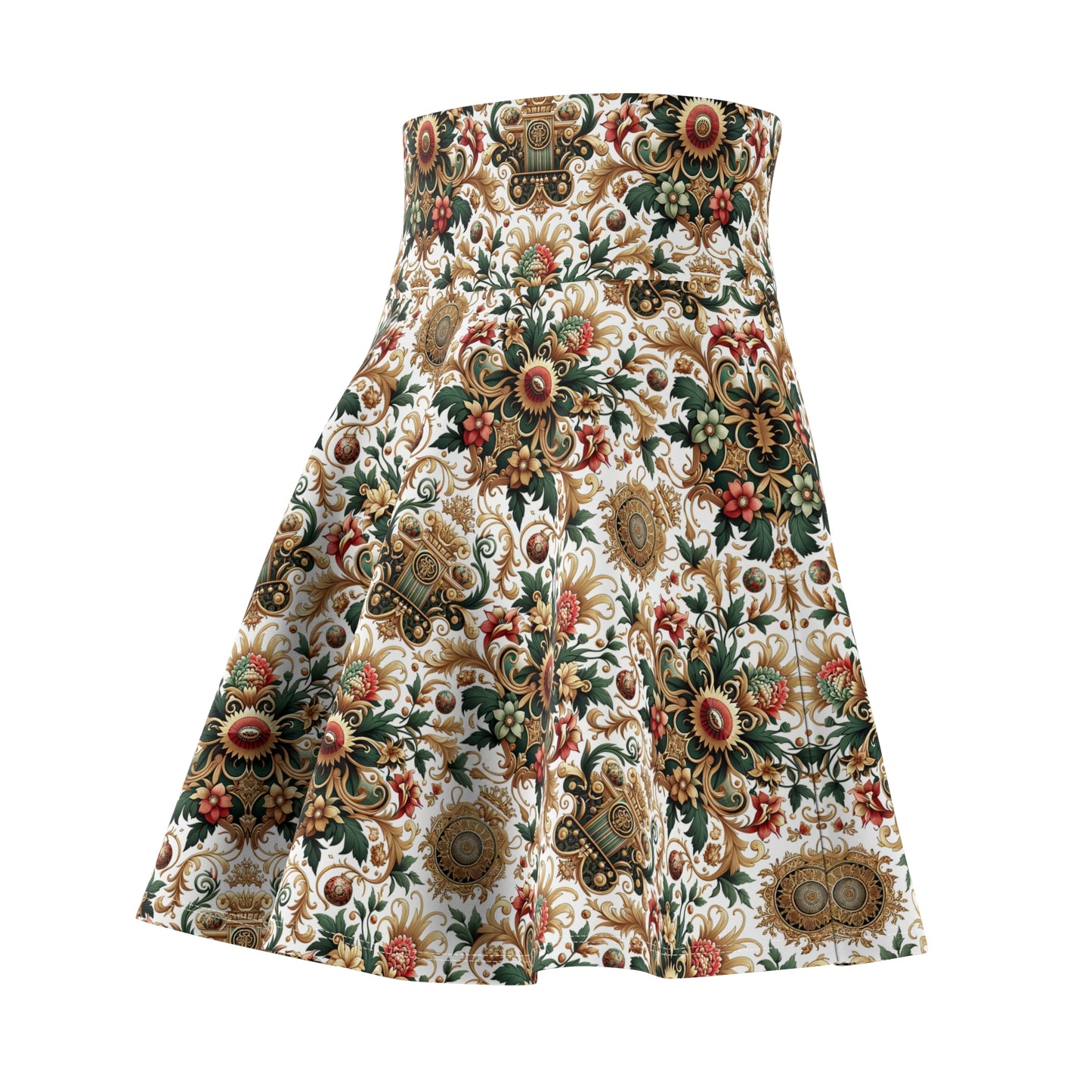 Monogram Madness Luxurious Streetwear Women's Skater Skirt - 8404 Design-68