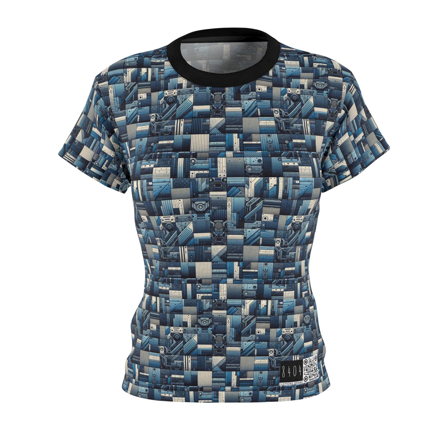 Tech-Inspired Utility Tech-Forward Streetwear With Utilitarian Edge Women's Cut & Sew Tee - 8404 Design-44