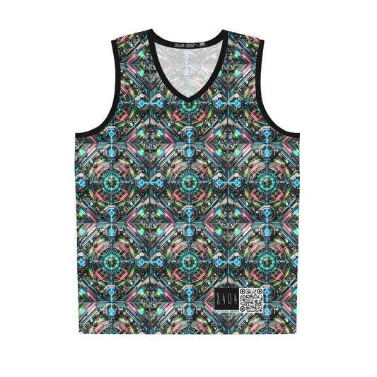 Tech-Infused Futurism Futuristic Tech Basketball Jersey - 8404 Design-53