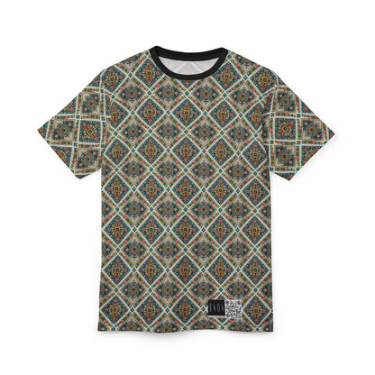 Cultural Fusion Tech Blend of Cultural Heritage With Tech-Inspired Elements Unisex Cut & Sew Tee - 8404 Design-64