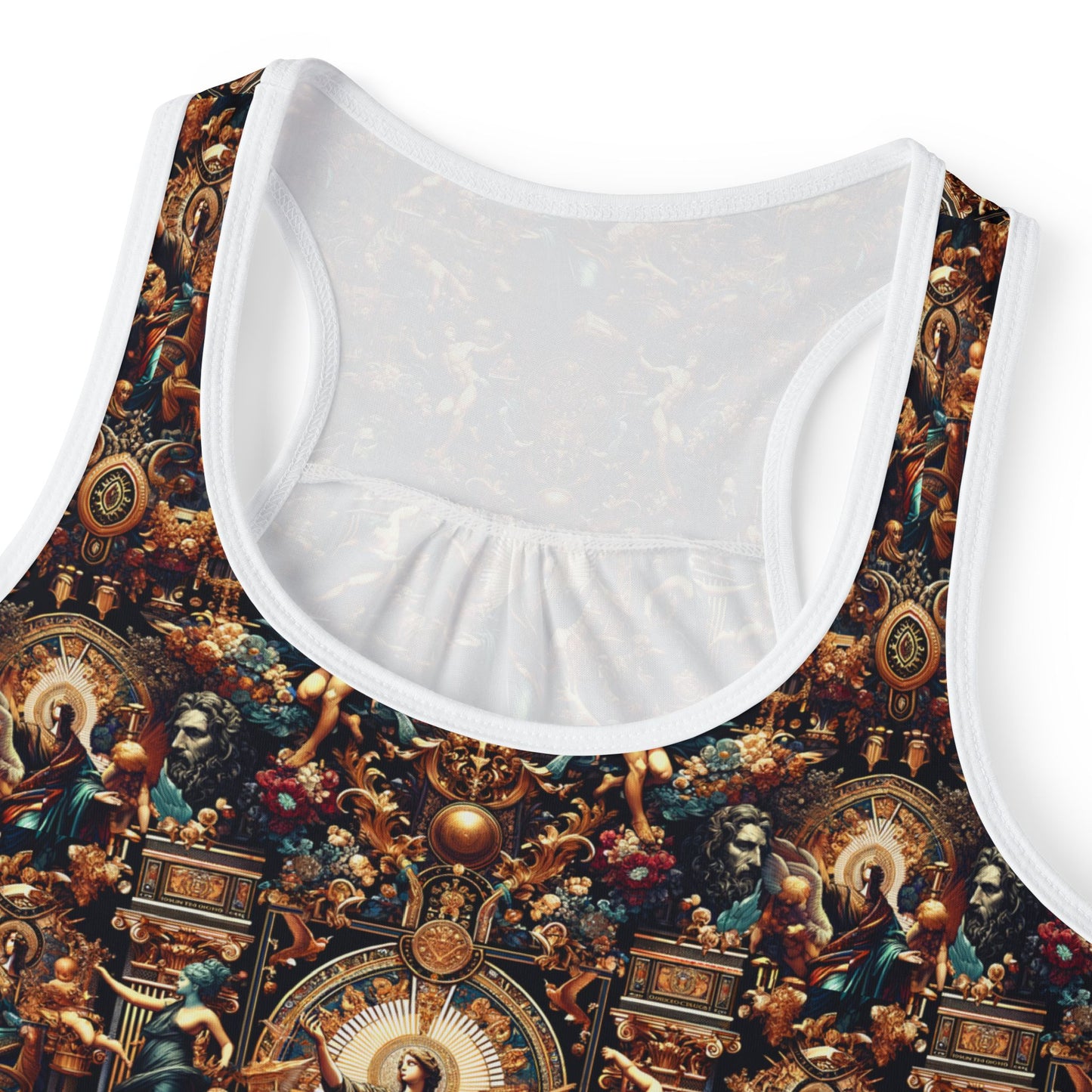 Digital Renaissance Luxurious Streetwear Inspired By Classical Art With a Modern Twist Women's Tank Top - 8404 Design-64