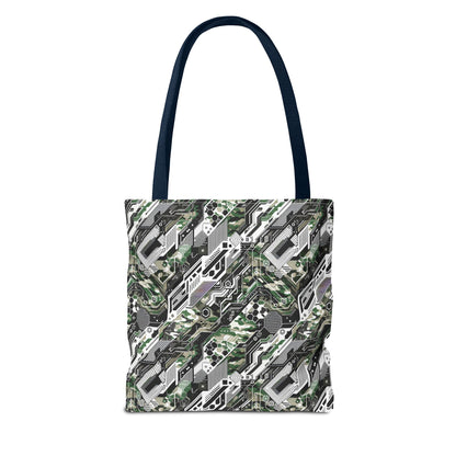Tech Camo Fusion Tech-Forward Streetwear With a Futuristic Edge Tote Bag - 8404 Design-46