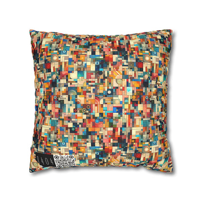 Digital Artistic Expression Artistic Streetwear Faux Suede Square Pillowcase - 8404 Design-46