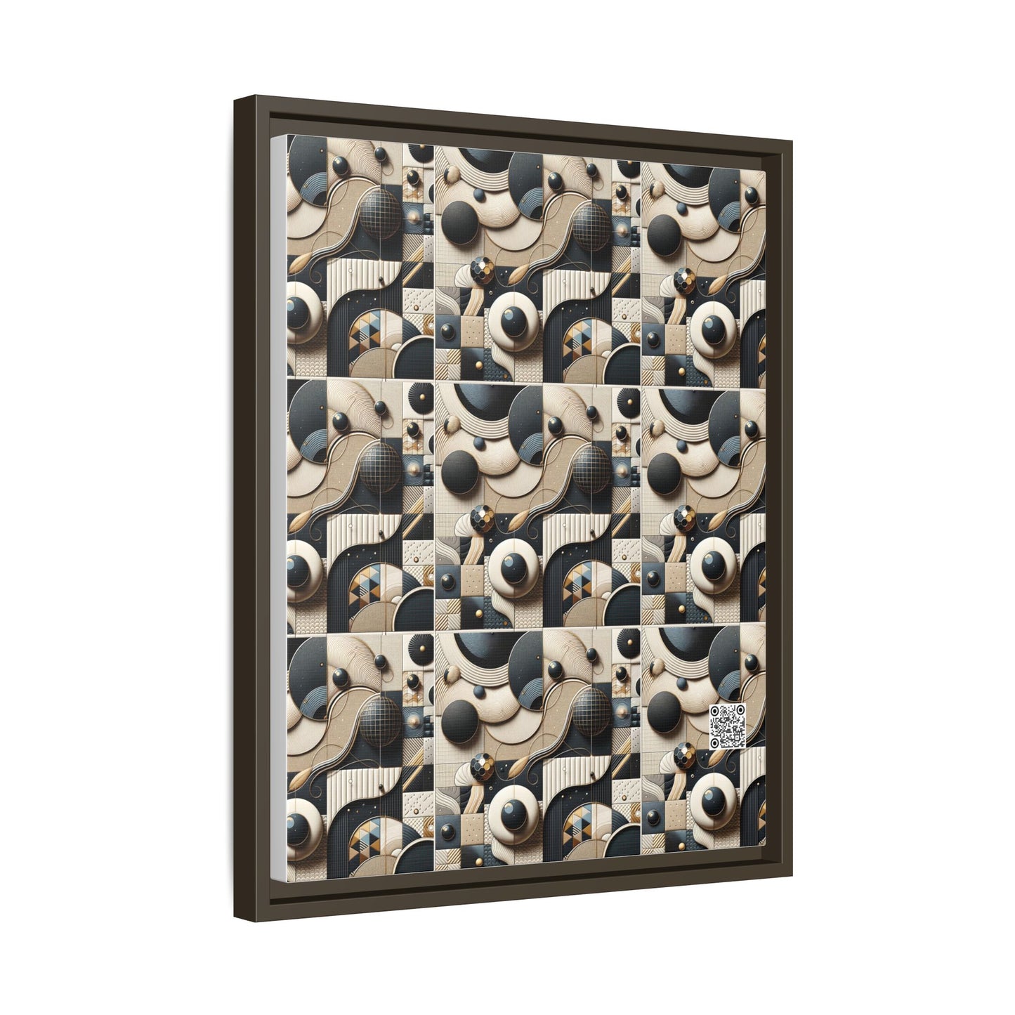 Tech-forward Luxe Streetwear Tech Luxe Fusion Matte Canvas, Framed (multi-color) - 8404 Design-71 A