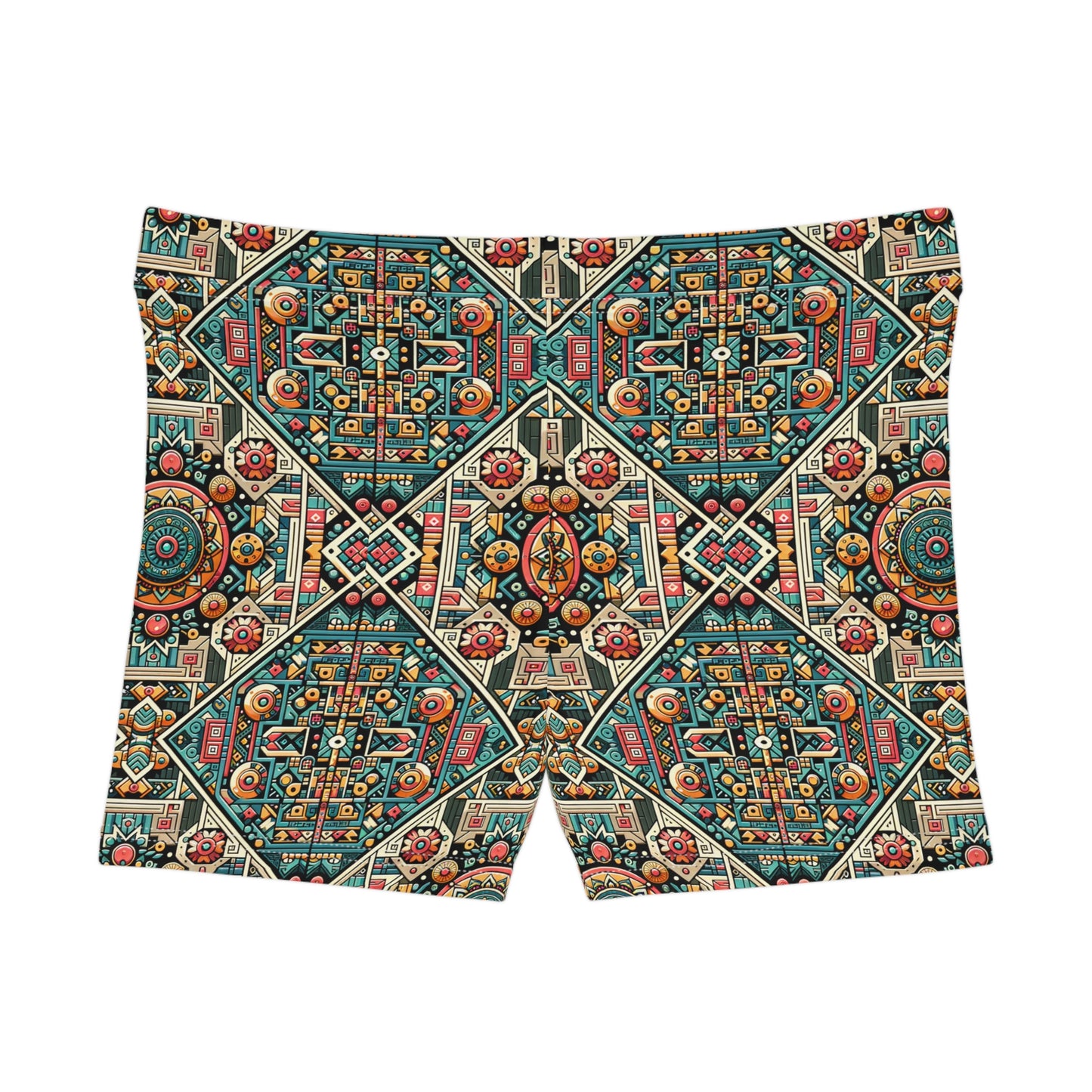 Cultural Fusion Tech Blend of Cultural Heritage With Tech-Inspired Elements Women's Shorts - 8404 Design-74