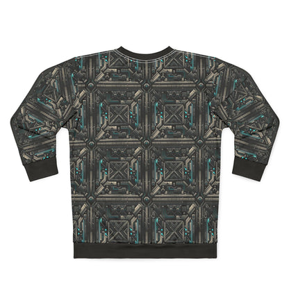 Tech Noir Futuristic Tech Aesthetic with a Dark Twist Sweatshirt - 8404 Design-59