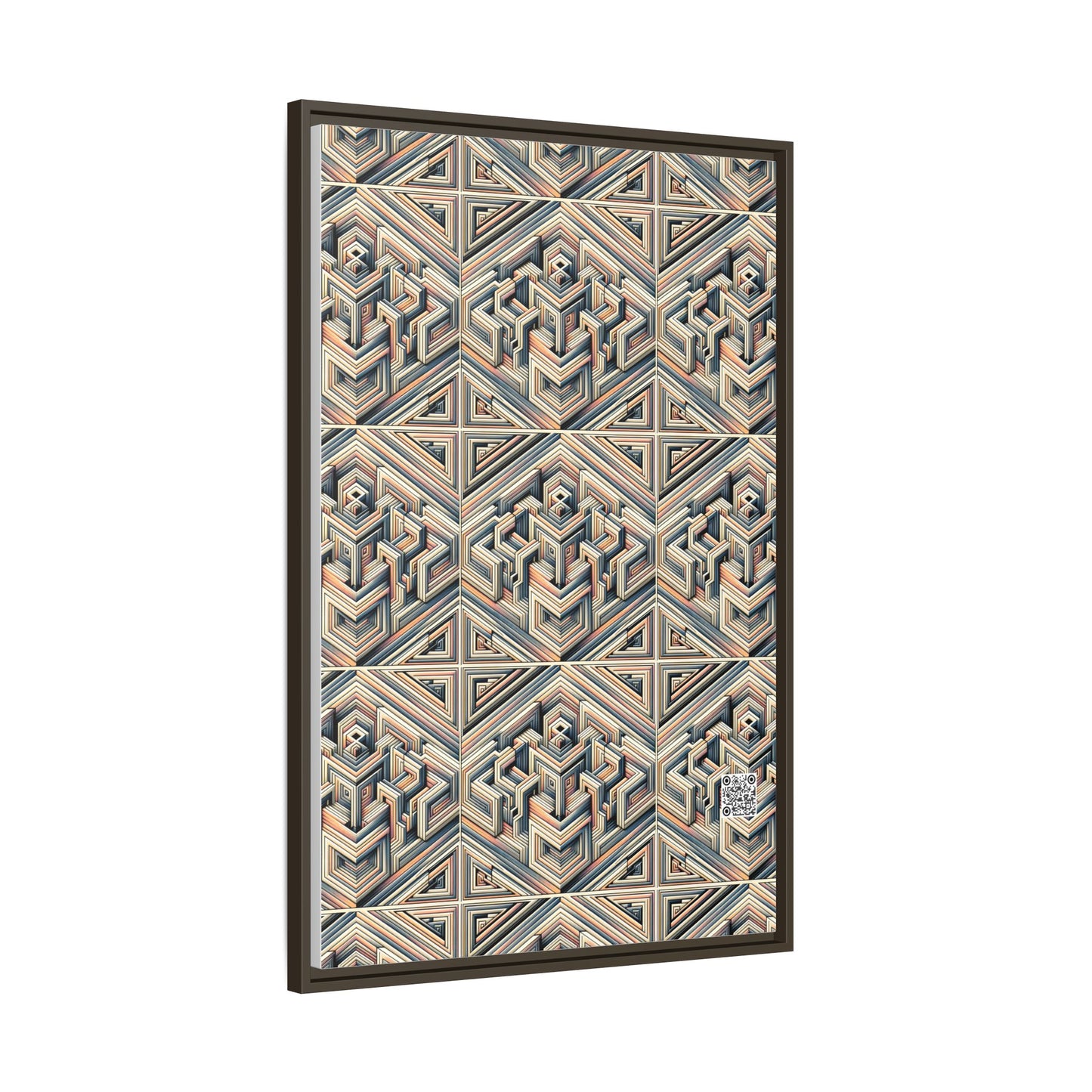 Tech Illusion Graphics Futuristic Artistry Matte Canvas, Framed (multi-color) - 8404 Design-52 A