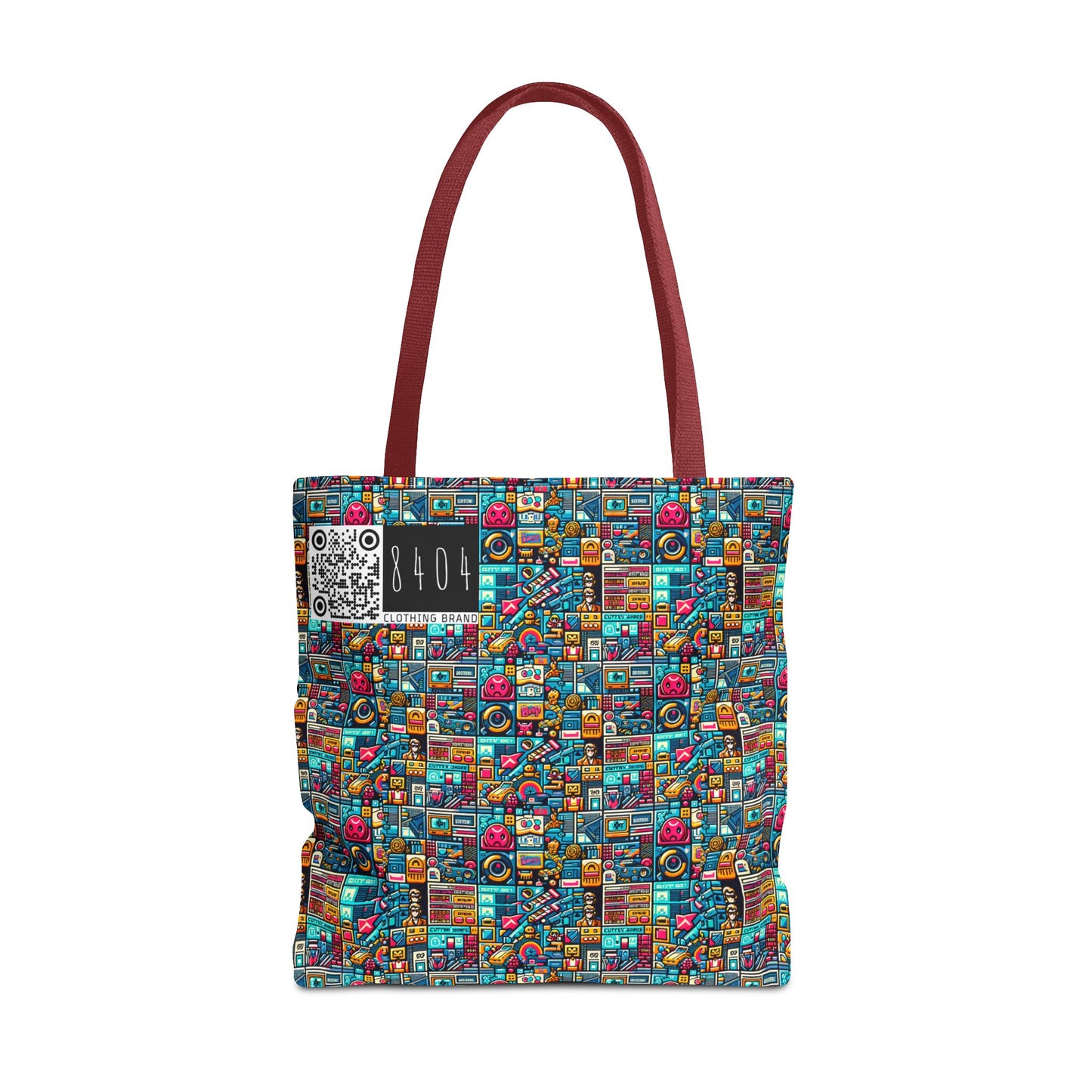 Digital Pop Culture Mashup Maximalist Pop Tote Bag - 8404 Design-47