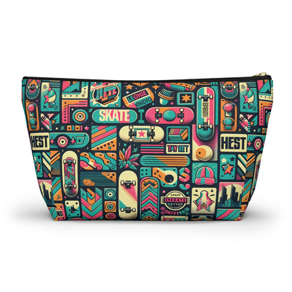 Skate Culture Revival Urban Retro Cool Accessory Pouch W T-Bottom - 8404 Design-61