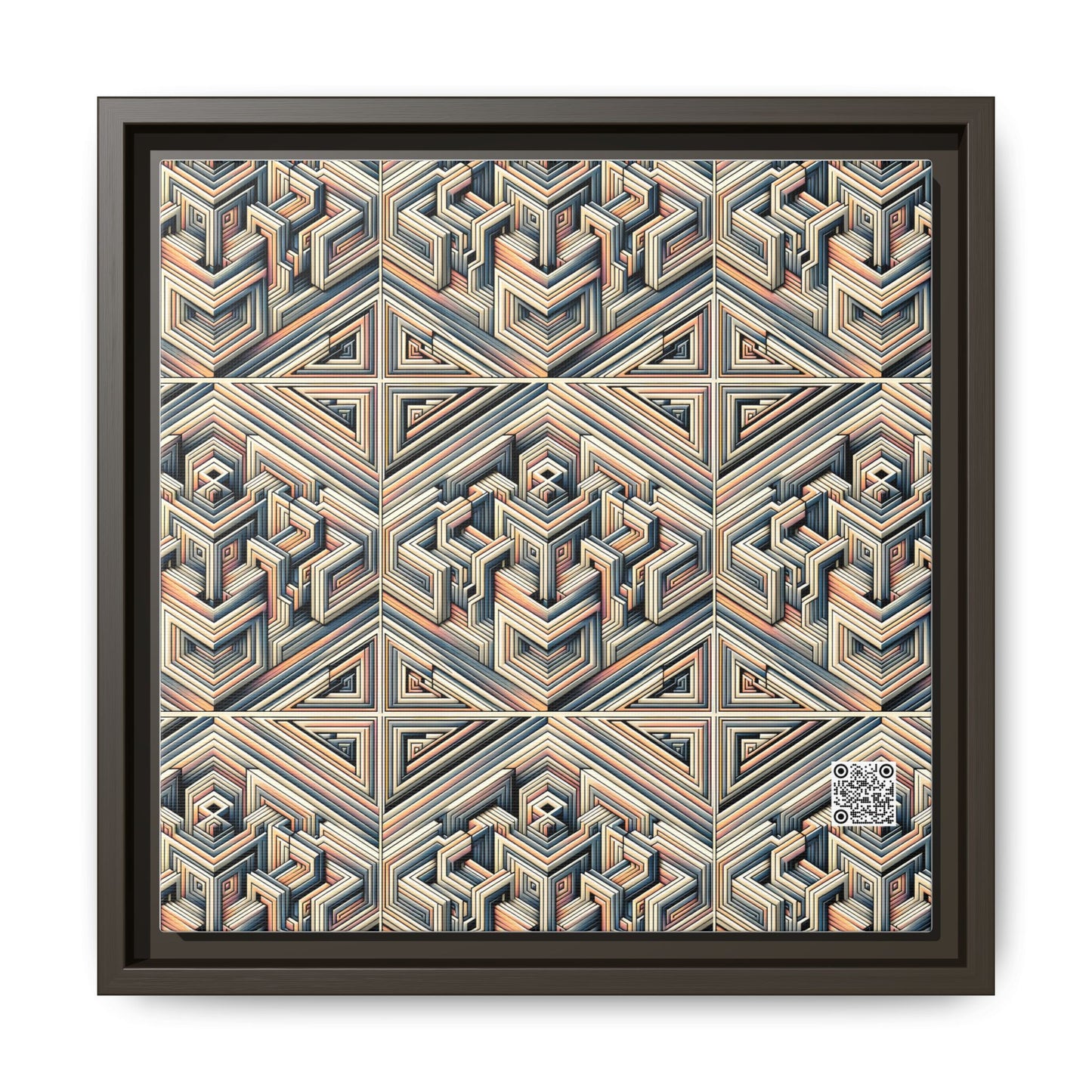 Tech Illusion Graphics Futuristic Artistry Matte Canvas, Framed (multi-color) - 8404 Design-52 B