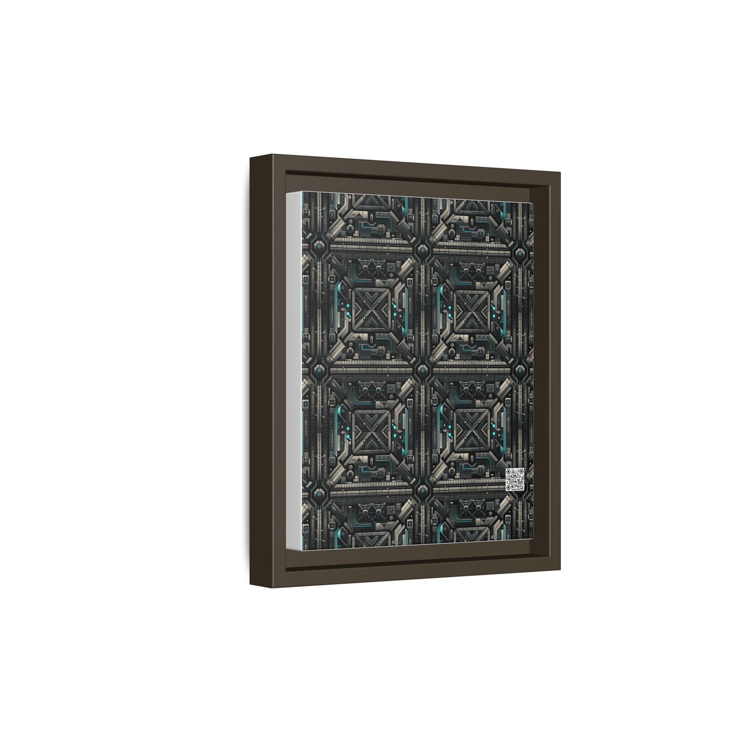 Tech Noir Futuristic Tech Aesthetic with a Dark Twist Matte Canvas, Framed (multi-color) - 8404 Design-59 B