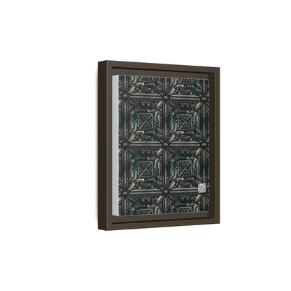 Tech Noir Futuristic Tech Aesthetic with a Dark Twist Matte Canvas, Framed (multi-color) - 8404 Design-59 B