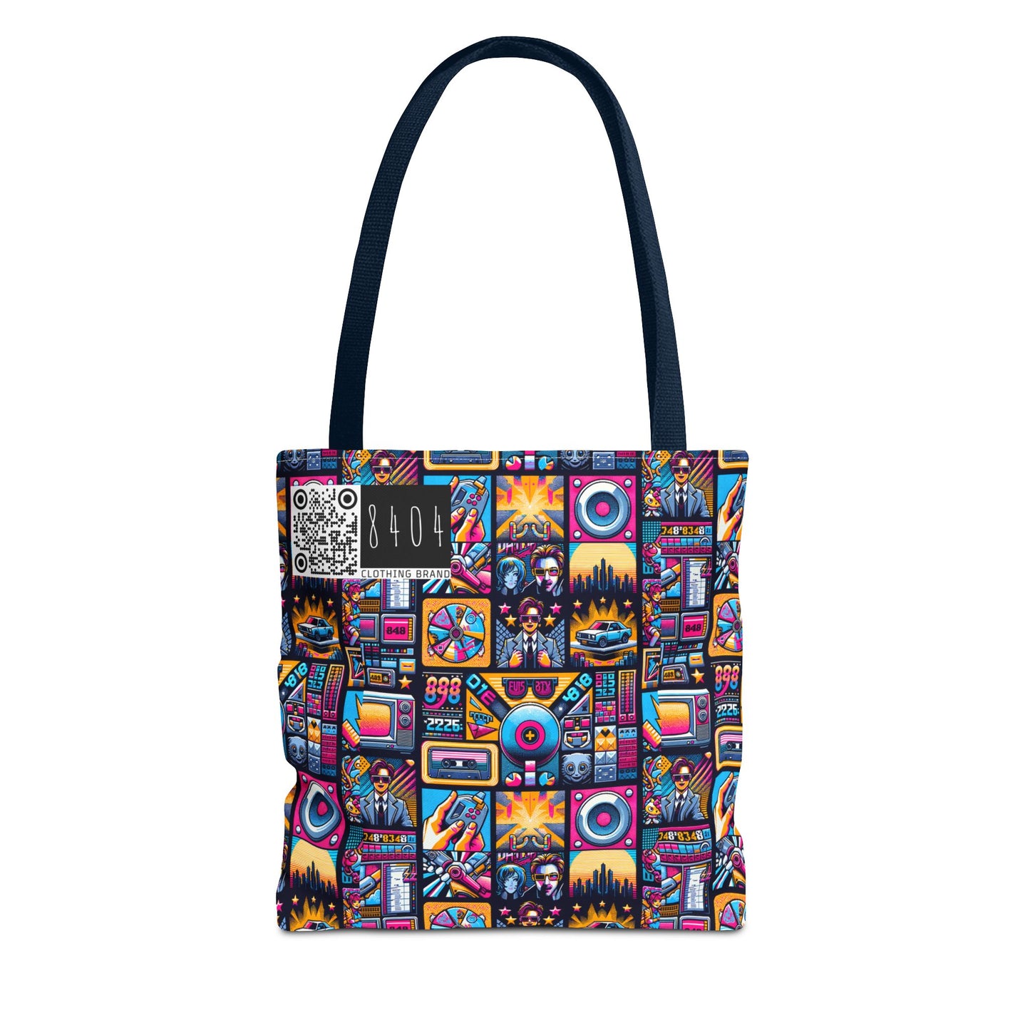 Digital Pop Culture Mashup Maximalist Pop Tote Bag - 8404 Design-52