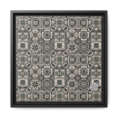 Cyber Garden Party Tech Garden Extravaganza Matte Canvas, Framed (multi-Color) - 8404 Design-45 A