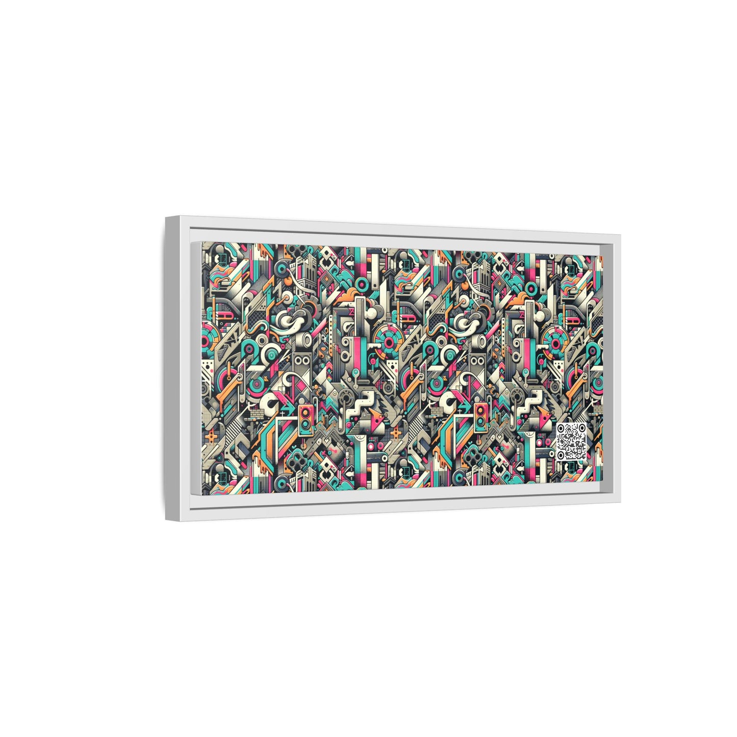 Digital Street Art Urban Street Style Matte Canvas, Framed (multi-color) - 8404 Design-74 B