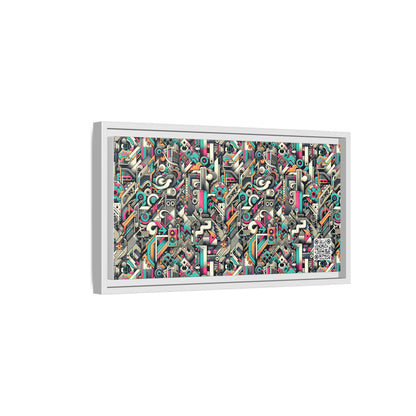 Digital Street Art Urban Street Style Matte Canvas, Framed (multi-color) - 8404 Design-74 B
