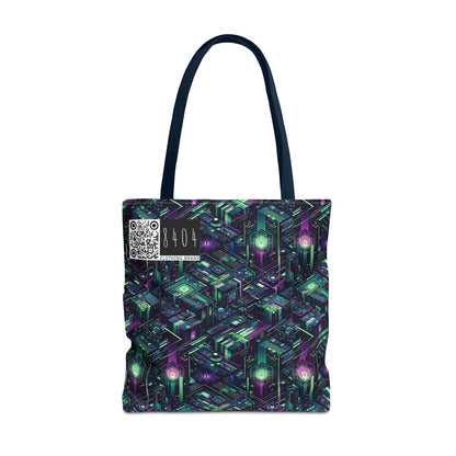 Tech Noir Aesthetics Tech-Forward Urban Dystopia Tote Bag - 8404 Design-43