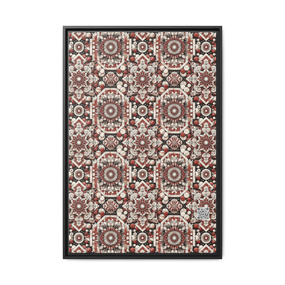 Neo Jomon Sculptural Aesthetics Artisanal Streetwear Matte Canvas, Framed (multi-Color) - 8404 Design-55 A