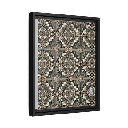 Cyber Garden Party Tech Garden Extravaganza Matte Canvas, Framed (multi-Color) - 8404 Design-66 A