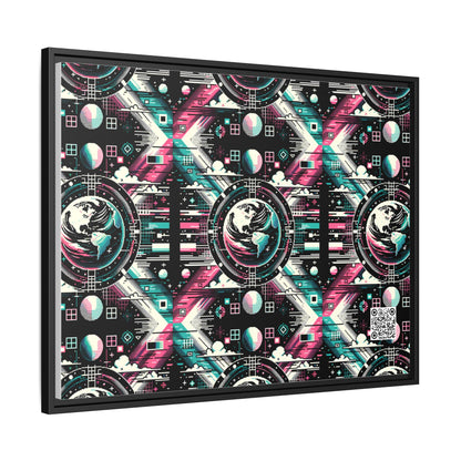 Digital Artistry Digital-native Streetwear Matte Canvas, Framed (multi-color) - 8404 Design-62 A