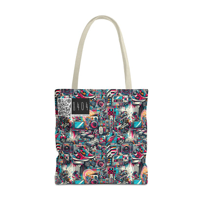 Urban Graffiti Fusion Eclectic Street Art Meets Modern Tech Culture Tote Bag - 8404 Design-50