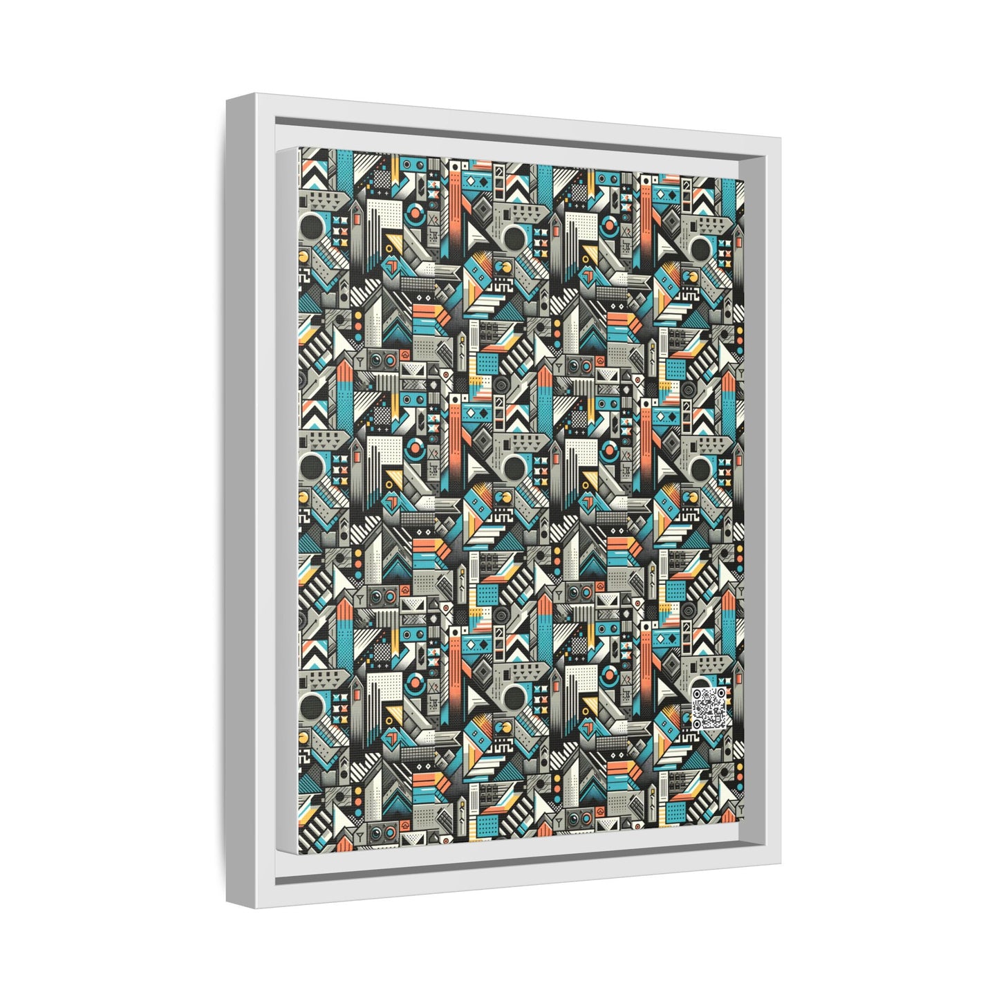 Digital Street Art Urban Street Style Matte Canvas, Framed (multi-color) - 8404 Design-81 A