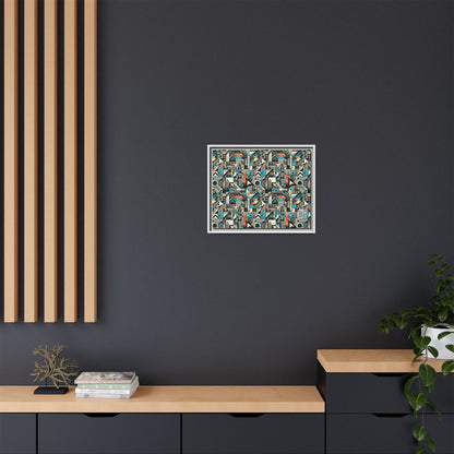 Digital Street Art Urban Street Style Matte Canvas, Framed (multi-color) - 8404 Design-81 A