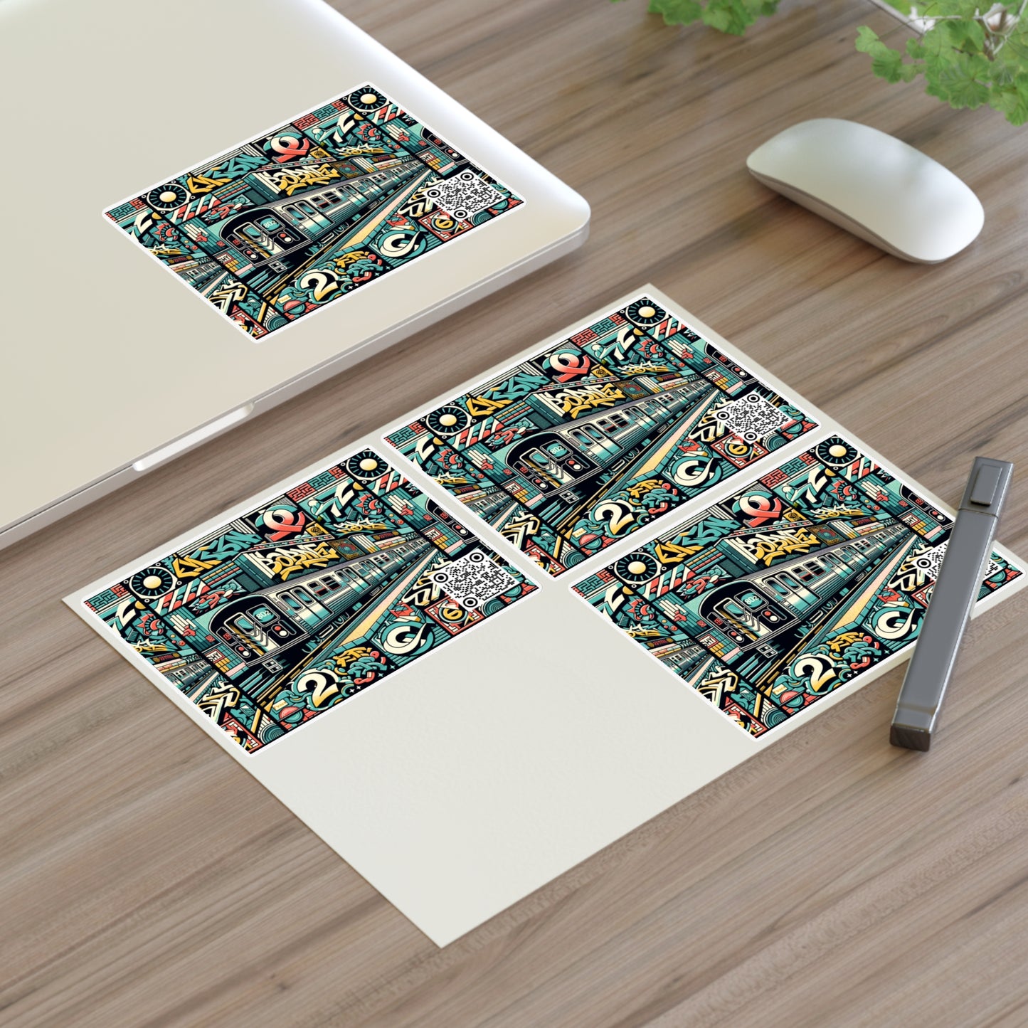 Retro Graffiti Revival Retro Urban Street Art Sticker Sheets - 8404 Design-47