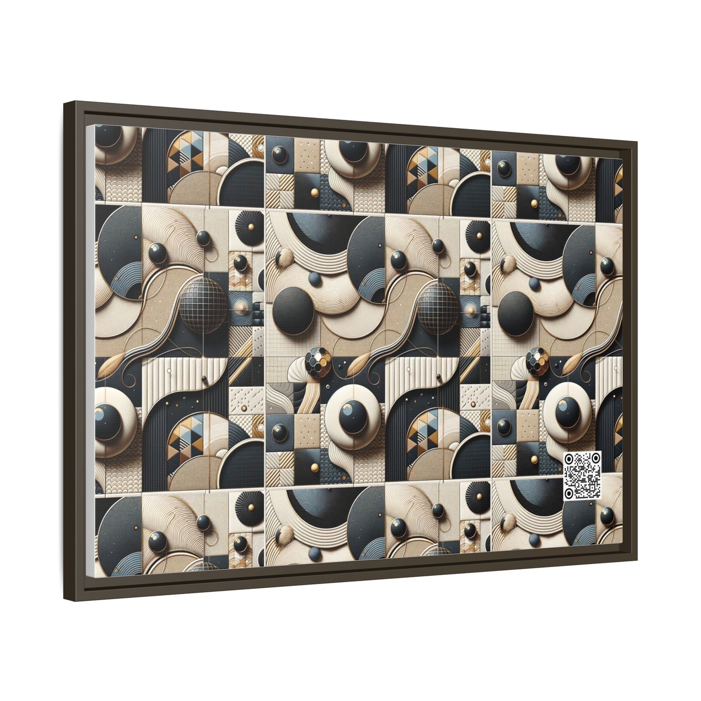 Tech-forward Luxe Streetwear Tech Luxe Fusion Matte Canvas, Framed (multi-color) - 8404 Design-71 A