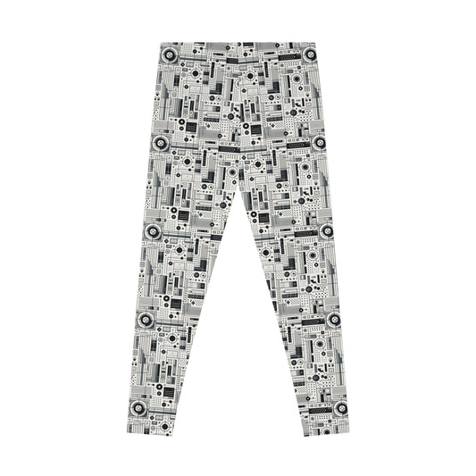 Digital Minimalism Minimalist Tech Stretch Leggings - 8404 Design-53