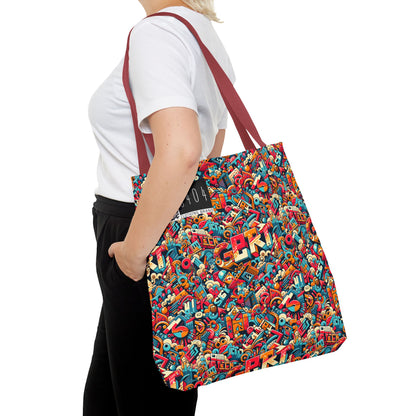Neo-Traditional Street Art Modern Street Art Fusion Tote Bag - 8404 Design-58