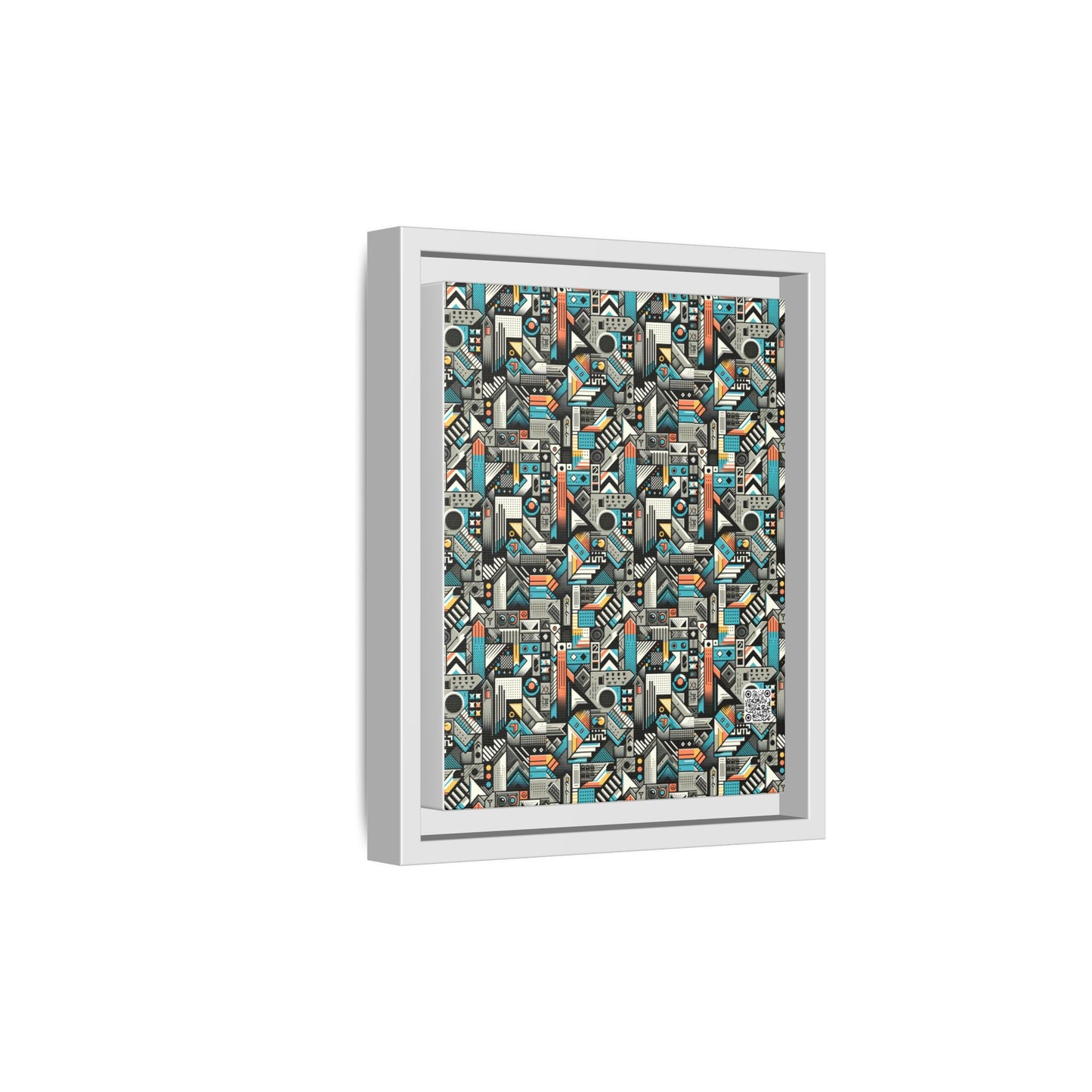 Digital Street Art Urban Street Style Matte Canvas, Framed (multi-color) - 8404 Design-81 B