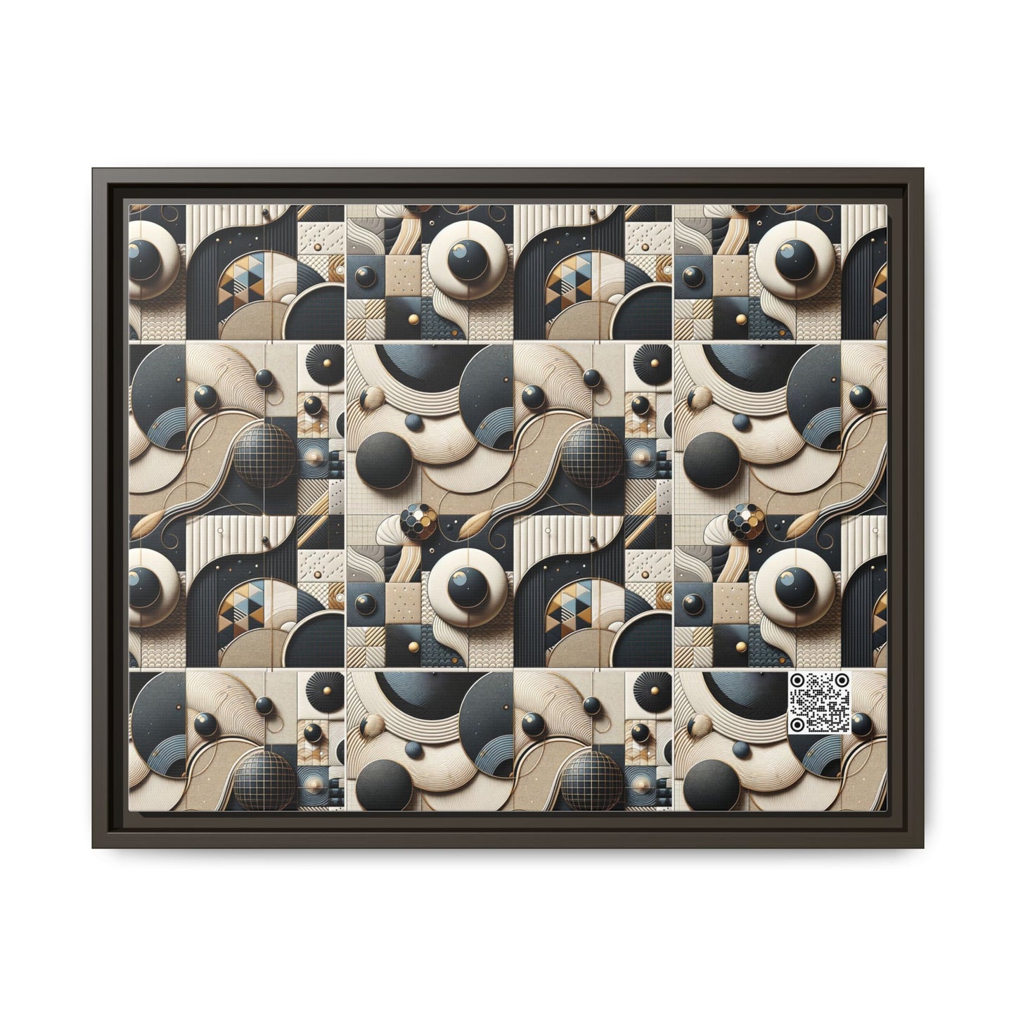 Tech-forward Luxe Streetwear Tech Luxe Fusion Matte Canvas, Framed (multi-color) - 8404 Design-71 A