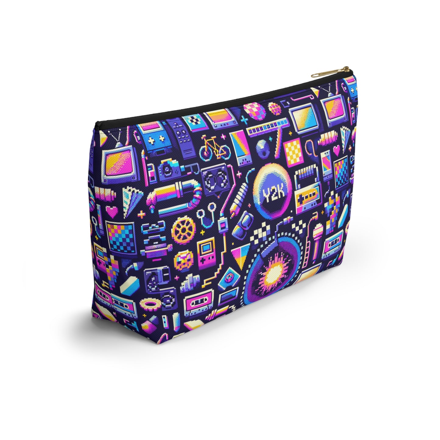 Digital Nostalgia Modern Retro Fusion Accessory Pouch W T-Bottom - 8404 Design-64
