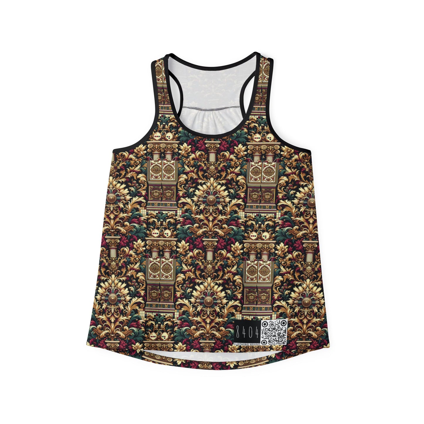 Digital Renaissance Modern Baroque Fusion Women's Tank Top - 8404 Design-57