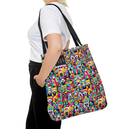 Neon Pop Playful Pop Culture Mashup Tote Bag - 8404 Design-60