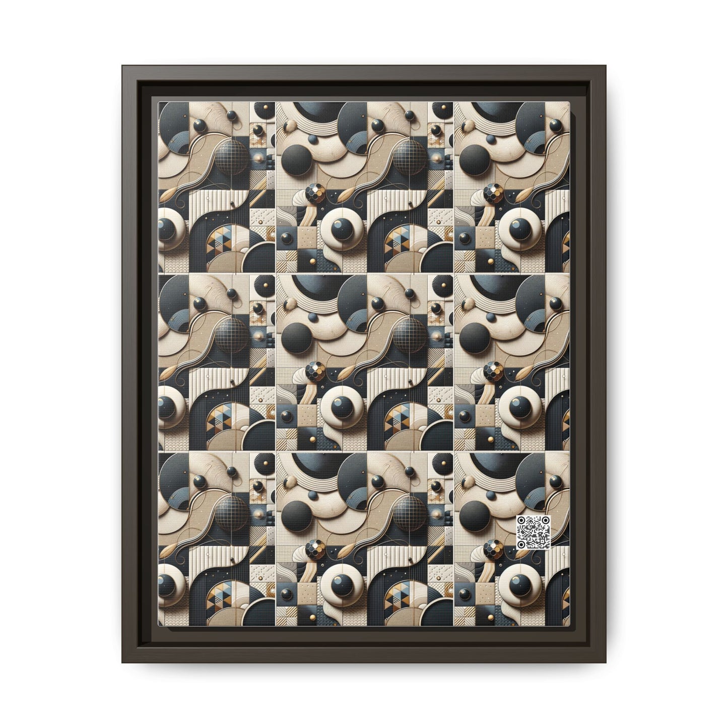 Tech-forward Luxe Streetwear Tech Luxe Fusion Matte Canvas, Framed (multi-color) - 8404 Design-71 A