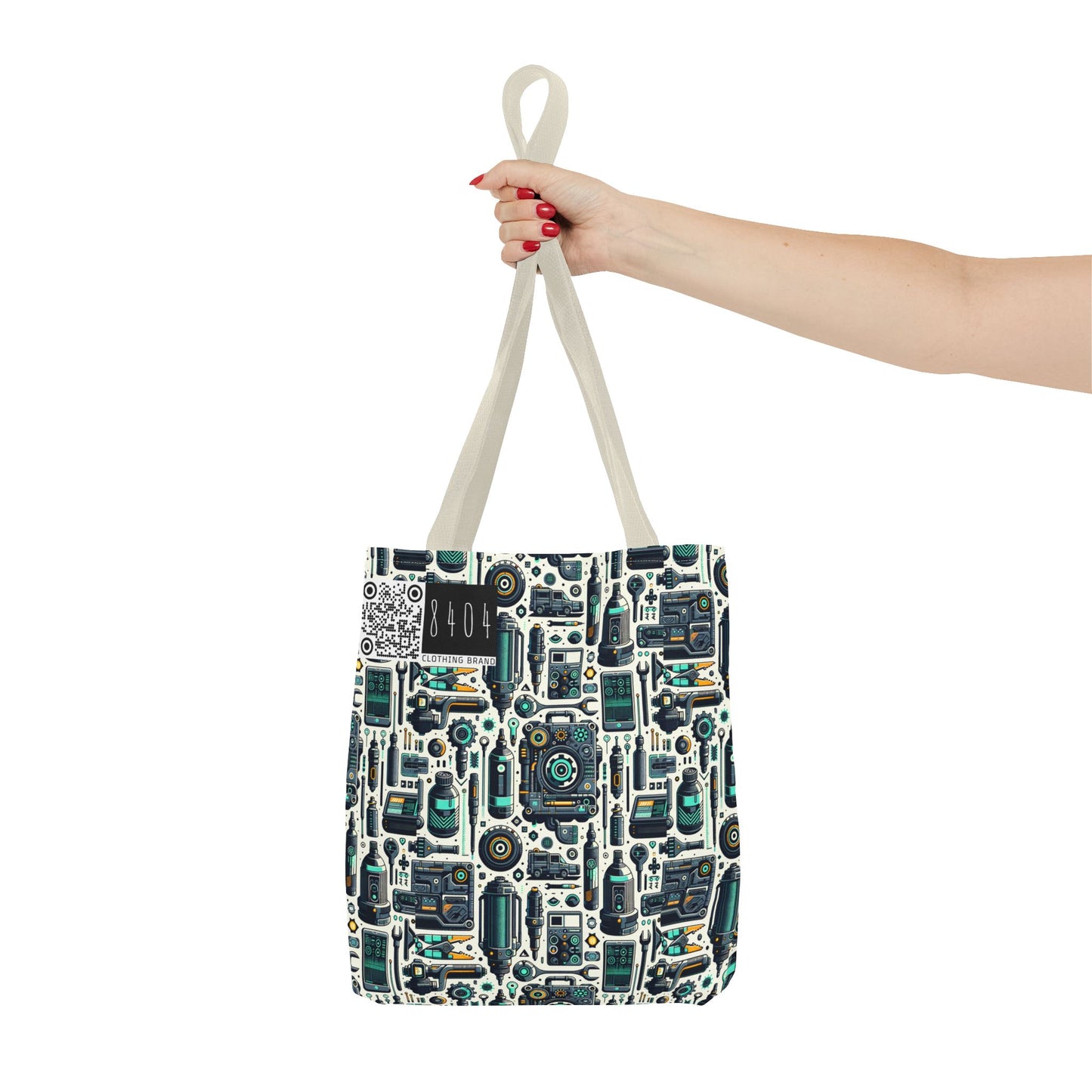 Tech Utility Fusion Modern Tech Streetwear Tote Bag - 8404 Design-53