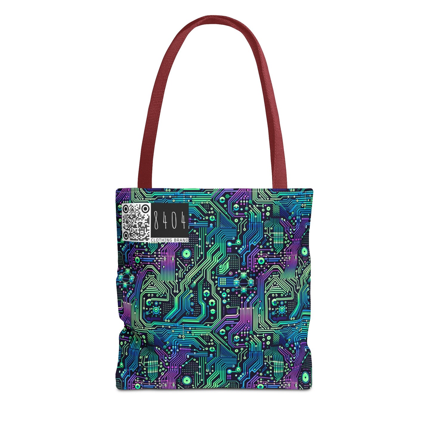 Tech-Infused Neon Tech-Forward Streetwear Tote Bag - 8404 Design-66
