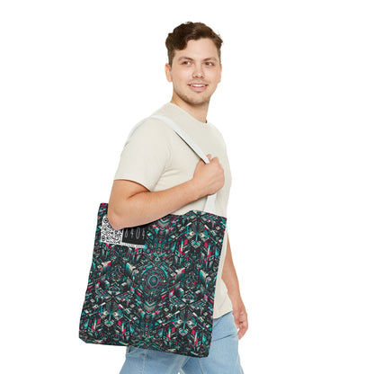 Digital Rebellion Tech-Inspired Streetwear Tote Bag - 8404 Design-54