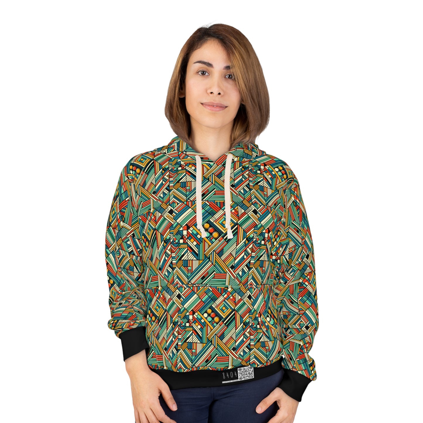 Abstract Graphic Art Modern Artistic Expression Pullover Hoodie - 8404 Design-67