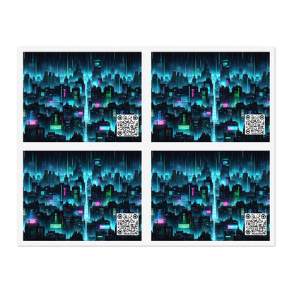 Tech Noir Graphics Cyberpunk Tech Aesthetic Sticker Sheets - 8404 Design-60