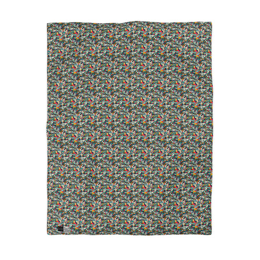Graffiti Fusion Modern Street Art Fusion Microfiber Duvet Cover - 8404 Design-58