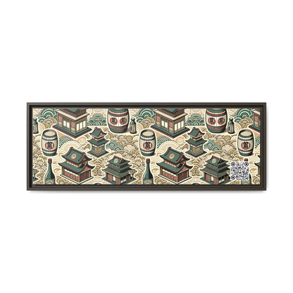 Cultural Artisanal Fusion Contemporary Cultural Elegance Matte Canvas, Framed (multi-Color) - 8404 Design-68 B