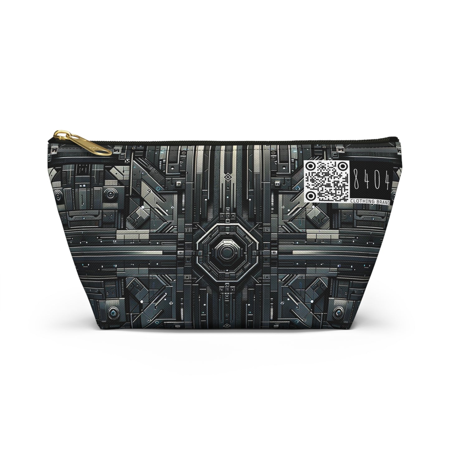 Tech Noir Futuristic Tech Aesthetic with a Dark Twist Accessory Pouch W T-bottom - 8404 Design-68