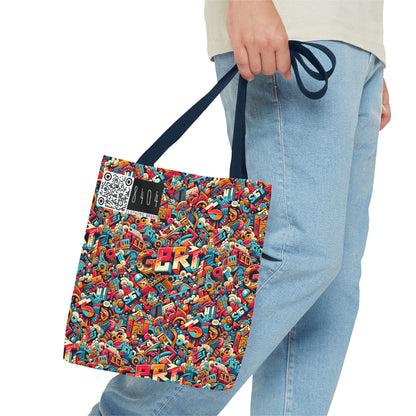Neo-Traditional Street Art Modern Street Art Fusion Tote Bag - 8404 Design-58