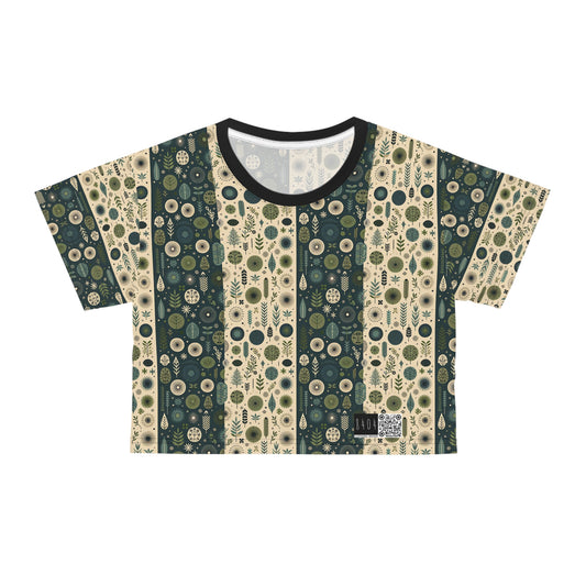 Sustainable Street Utility Sustainable Tech Streetwear Crop Tee - 8404 Design-62