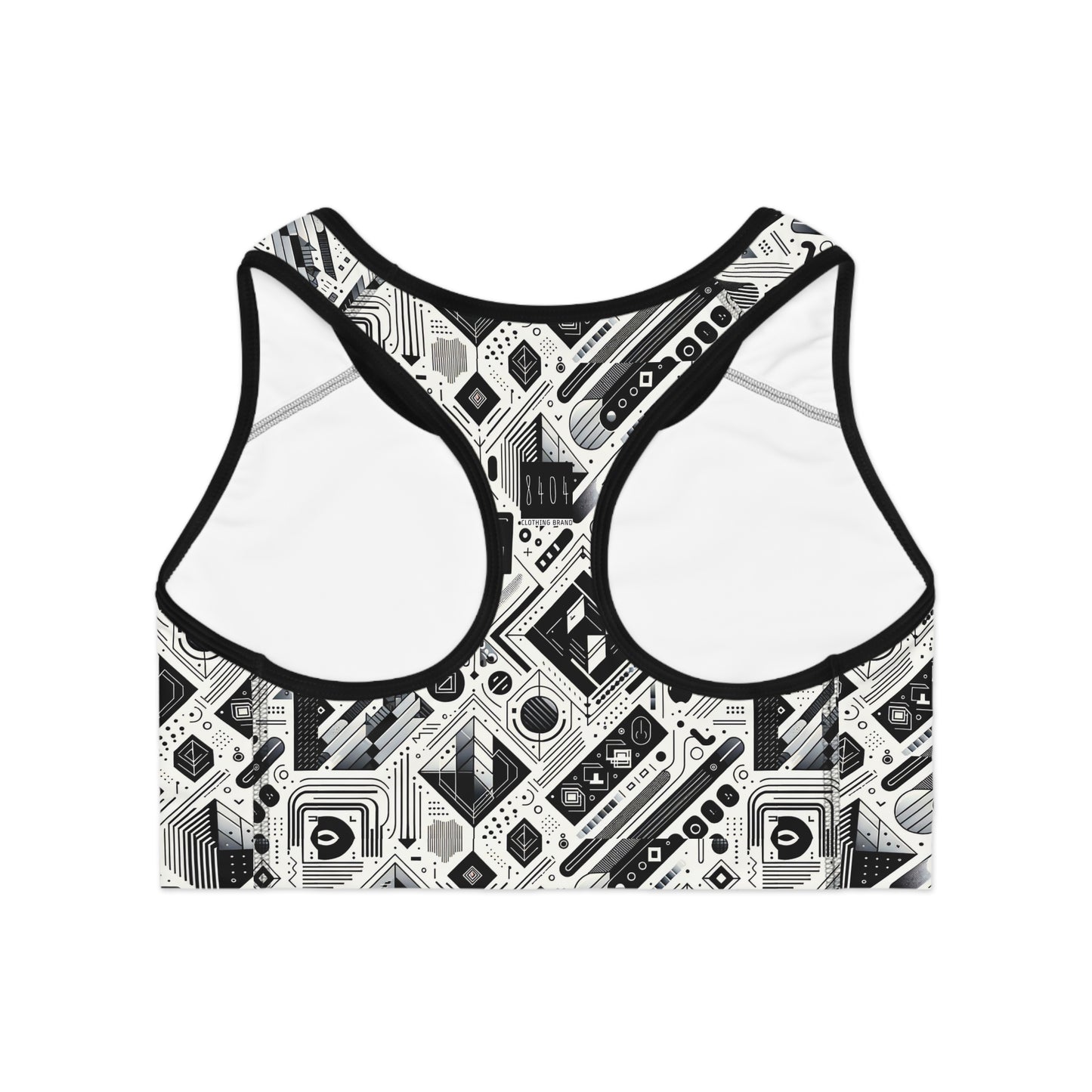 Tech Minimalism Minimalist Tech Sports Bra - 8404 Design-72