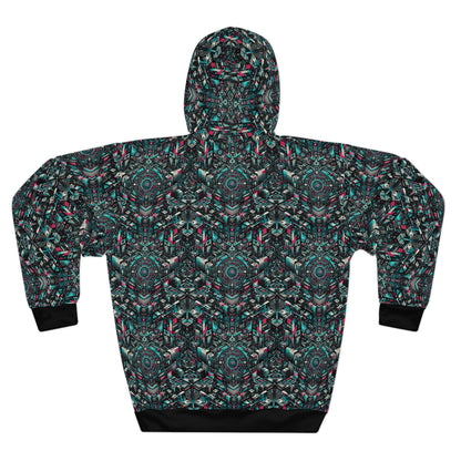 Digital Rebellion Tech-Inspired Streetwear Pullover Hoodie - 8404 Design-54