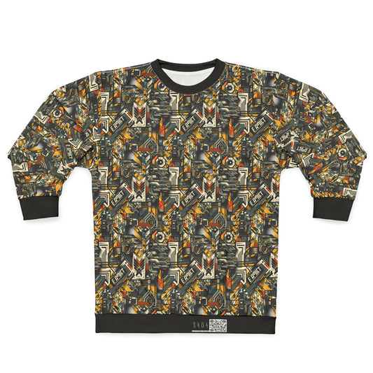 Digital Punk Futuristic Grunge Sweatshirt - 8404 Design-49
